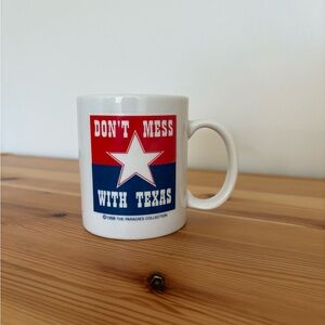 Vintage Don’t Mess With Texas Ceramic Mug - 1998